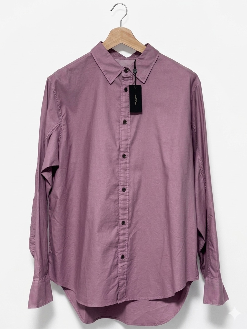 NWT Rag & Bone Fit 2 Engineered Oxford Shirt XL Berry Pink Long Sleeve Button Up